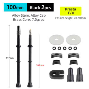Deemount Tubeless Presta Valve 100mm