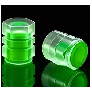 Green Fluorescent Valve Cap (2pcs)