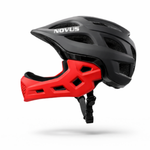 ΚΡΑΝΟΣ ΠΟΔΗΛΑΤΟΥ FULL FACE NOVUS ΜΑΥΡΟ ΚΟΚΚΙΝΟ (54cm 58cm)