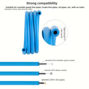 TOOPRE Bicycle Cable Internal Routing Soundproof Sponge 1.7m