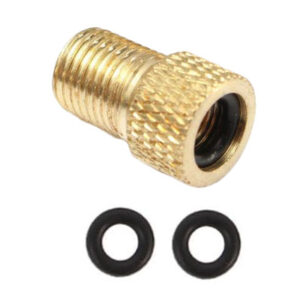 Valve Adaptor Presta to Schrader Brass with O ring